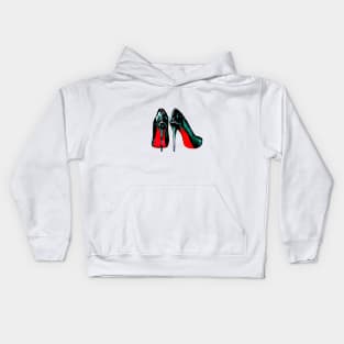 Black high heels Kids Hoodie